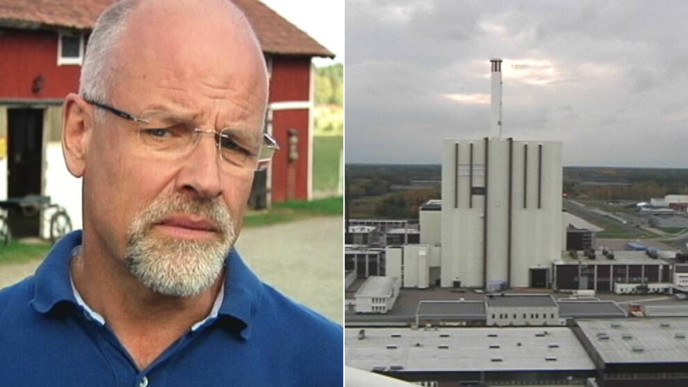 Jacob Spangenberg (C), kommunalråd i Östhammars kommun och en bild på Forsmarks kärnkraftverk.