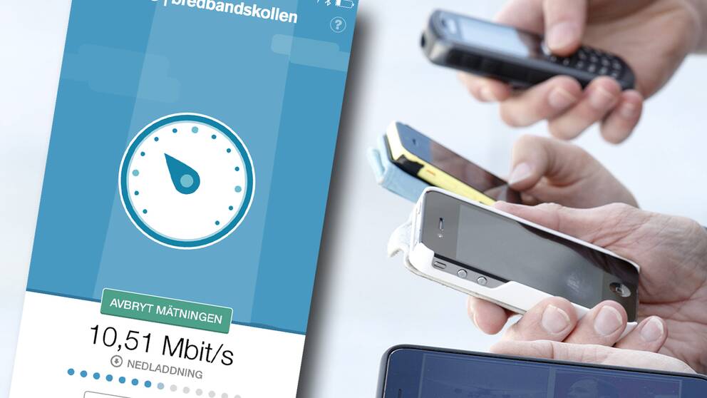 Händer med mobiler