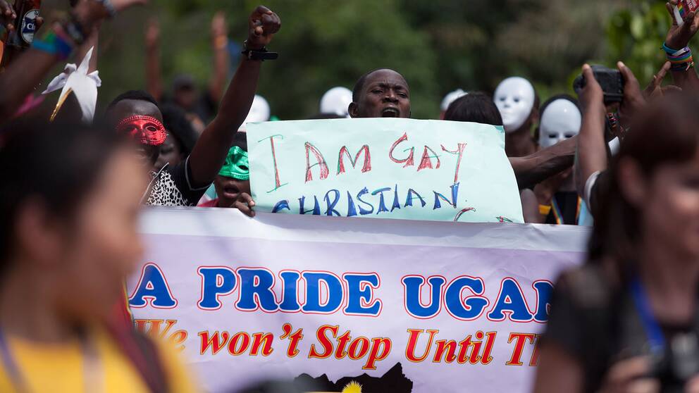 Pridetåget i Uganda 2014.