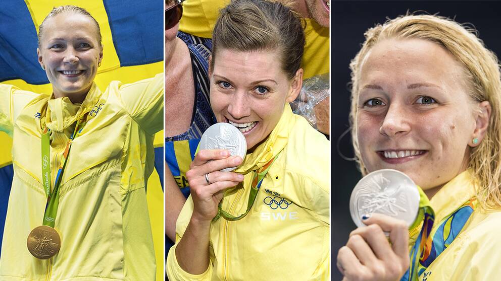 Sarah Sjöström och Emma Johansson har tagit de svenska OS-medaljerna så här långt.