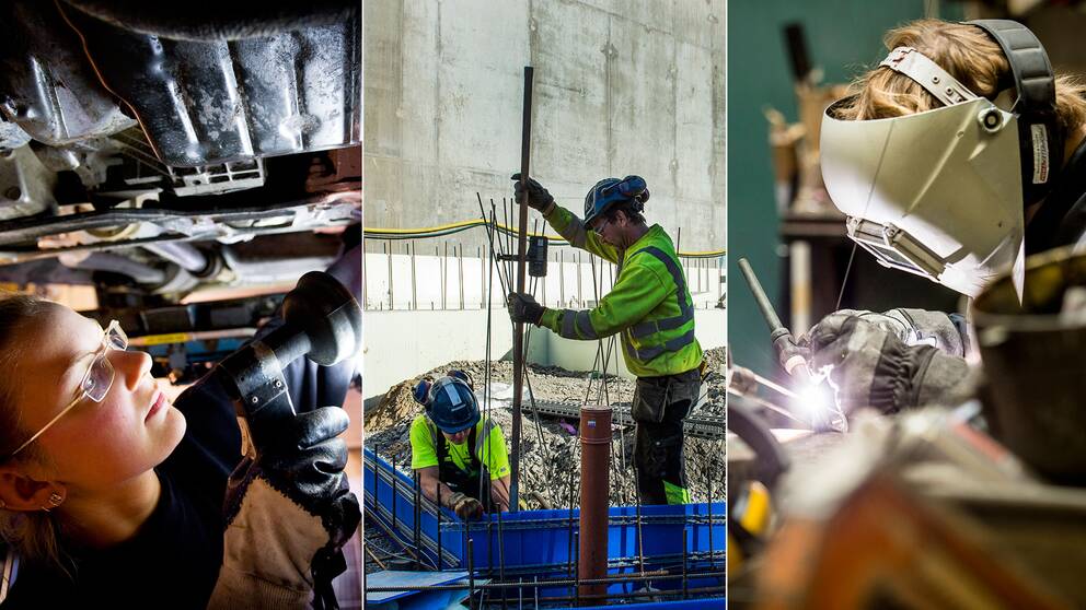 Bristen på arbetskraft växer inom många branscher som till exempel bygg- och anläggning och verkstadsindustrin – trots att det finns många med rätt kompetens.
