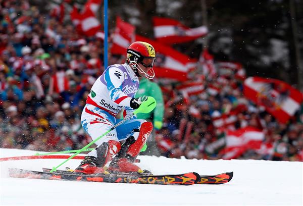 Marcel Hirscher är regerande världsmästare i slalom. Han tog guldet på hemmaplan i Schladming 2013 och fixade Österrikes enda individuella guld på herrsidan i sista tävlingen inför 100 000 fans. Försvarar han titeln i Vail? Foto: Österrike