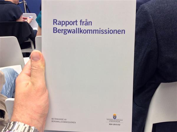 Den omtalade rapporten. Foto: Andreas Liebermann.