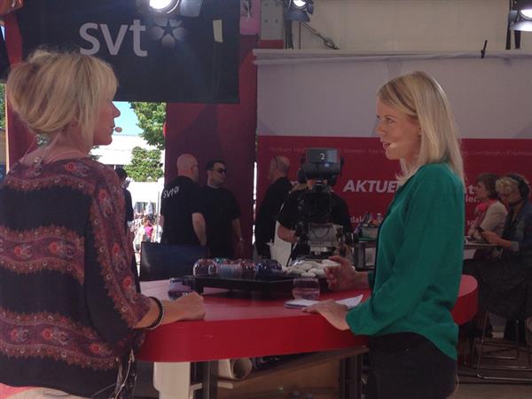 Just nu i SVT Forum: Stina Blomgren, SVT:s korrespondent i Egypten, intervjuas av Anne Lundberg.