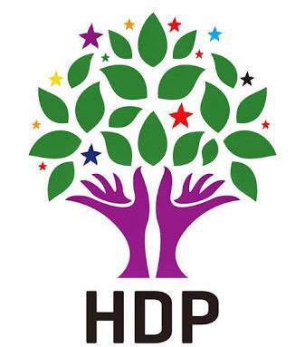 Turkey's Kurdish liberal-left opposition HDP party changes its colorful logo to black to mourn Ankara bomb victims 

