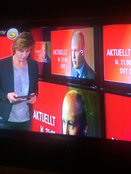 Ombord på färjan sänds SVT och rapporteringen om #flykt