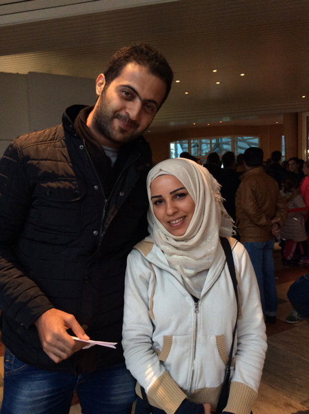 Hanan och Tareq, palestinier från Damaskus, har bott på ankomstboendet i Jägerso i en vecka. I dag ska de bussas vidare men än vet de inte var de ska ta vägen.