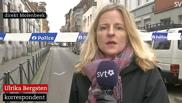 SVT:s Brysselkorrespondent Ulrika Bergsten följer utvecklingen av polisinsatsen i Molenbeek.