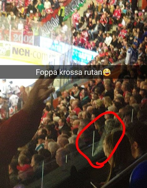 Haha Foppa slog sönder glaset i logen när Skröder fick utvisning. Har jag sagt att jag ÄLSKAR FOPPA! #21