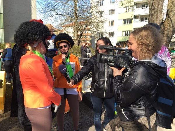 SVT på plats vid starten!