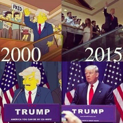 Not only did the Simpson predict Trump winning, they even "predicted" the electoral map and they got it right. 