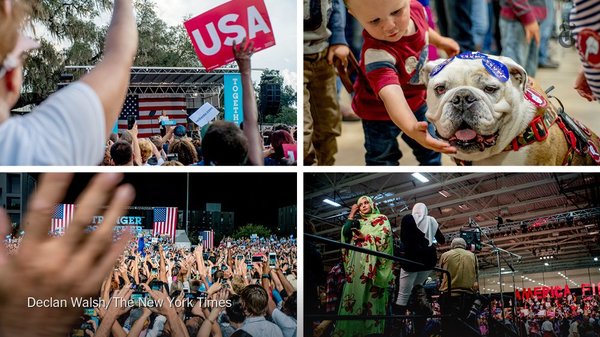10 rallies in six states, 6,000 miles in four days: What I saw at the campaign circus 
