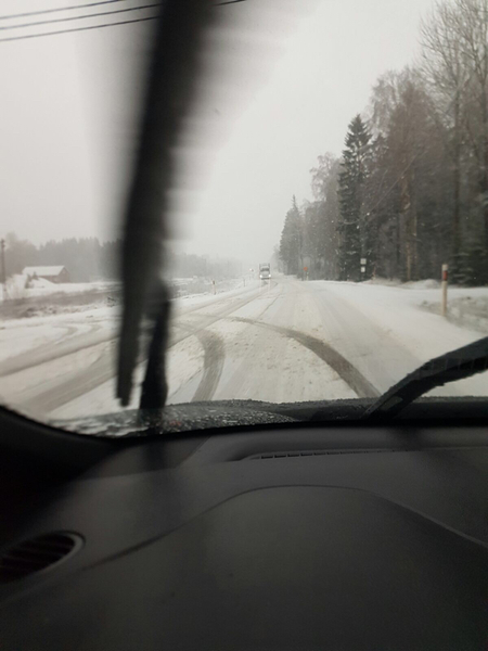 VÄSTRA GÖTALAND 
Så här ser det ut när en tittare körde mellan Lerum och Bollebygd.