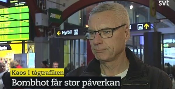 Det är bara att gilla läget, säger Tomas Pettersson som väntar på sitt tåg på Göteborgs centralstation.