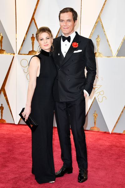 Michael Shannon är nominerad till en Oscar för Bästa manliga biroll för sin roll i Nocturnal animals. Här tillsammans med sin fru skådespelaren Kate Arrington.