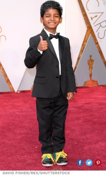 Sötast på mattan, Sunny Pawar från Lion.