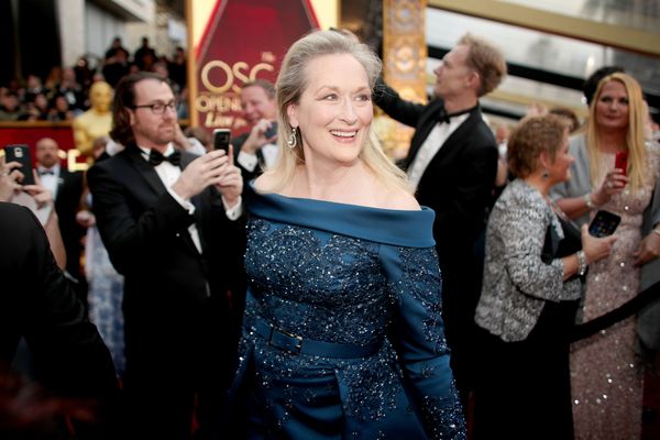 Meryl Streep är nominerad till Bästa kvinnliga huvudroll för Florence Foster Jenkins.
