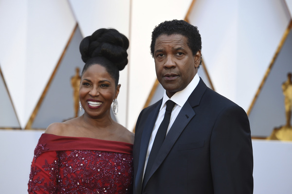 Pauletta Washington och Oscarsnominerade Denzel Washington.