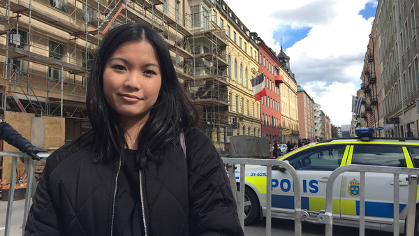 – Jag vill inte säga vem jag har röstat på, men kan säga så mycket att det inte blev Le Pen, säger Cecilia, göteborgare med franskt medborgarskap, och således röstberättigad, tack vare att hennes mamma är svensk.