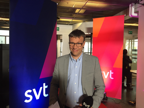 Politikreporter Pontus Mattsson är redo att ställa de första frågorna till partiledarna.