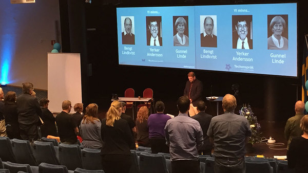 Kongressen höll en tyst minut för pristagare som fått SDR-utmärkelser och som har gått bort under mandatperioden.