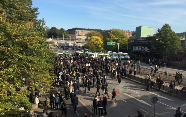Så här ser det ut utanför Liseberg just nu