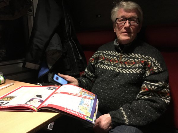 Nisse Johansson har haft säsongskort i tre år. Det blir korsord ikväll