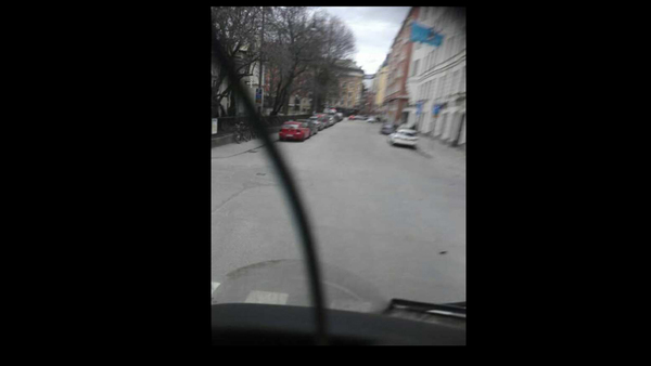 Här är bilden som Akilov skickar till en av sina chattkontakter inifrån lastbilen.