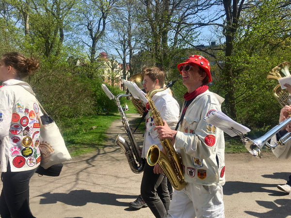Allt är inte bara house i Stadsparken. Bleckhornen är på plats!