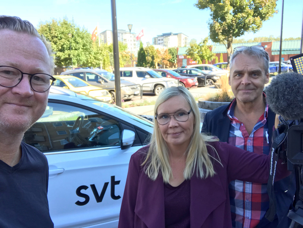 Nu är vi på plats i Skoghalls centrum. Kom och träffa oss! / Bengt, Jenny och Tomas