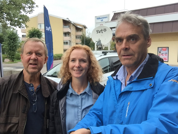 Då är SVT på plats i Forshaga. Anders, Therese och Bengt. Vill du prata miljöfrågor med oss? Välkomna.