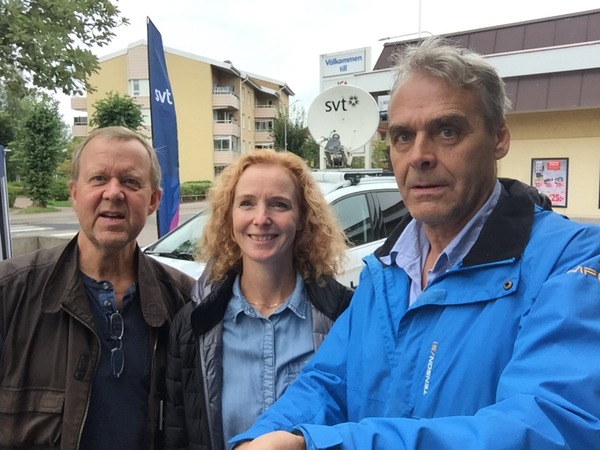 Då är SVT på plats i Forshaga. Anders, Therese och Bengt. Vill du prata miljöfrågor med oss? Välkomna.