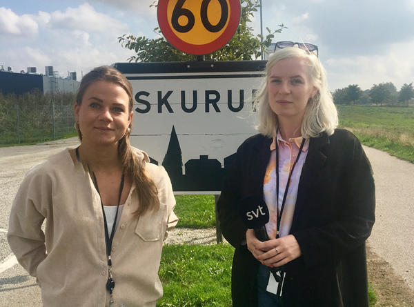 SKURUP: Sanne Kleiner och Sofia Ekhem från SVT Nyheter Skåne är på plats för att ta tempen på Skurupsborna inför valdagen.