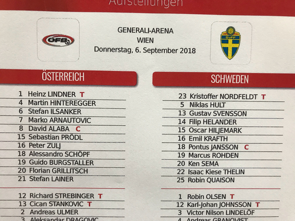 Startelvorna från Wien! Besvikna österrikiska journalister som ser ett starkt Österrike ställas mot svenska reserver.