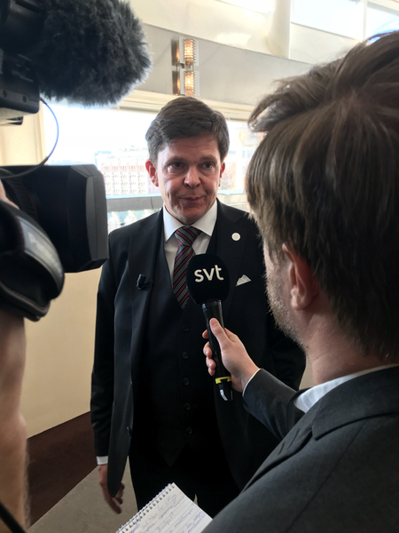 Andreas Norlén vill inte spekulera i Stefan Löfvens chanser att bilda regering, säger han till SVT Nyheter.