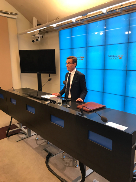 Jag har sonderat, Stefan Löfven har sonderat, talmannen har haft samtal med alla partier. Alternativen är uttömda, säger Ulf Kristersson.