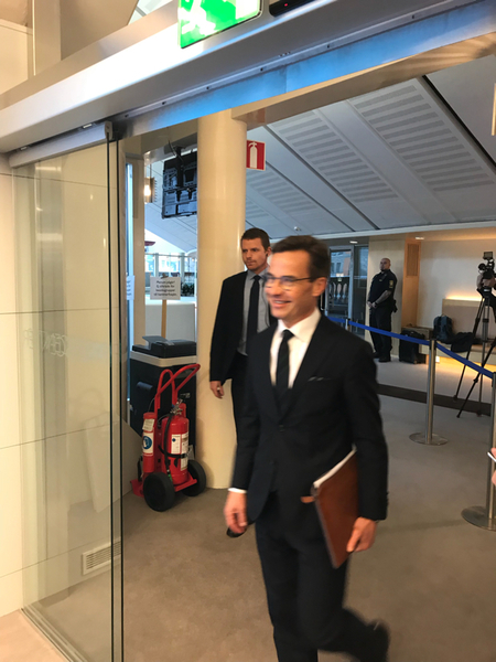 Ulf Kristersson (M) på ingång.