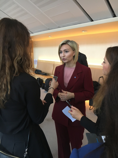 Ebba Busch Thor (KD) hade såklart velat se fler ja-röster på Ulf Kristersson idag.