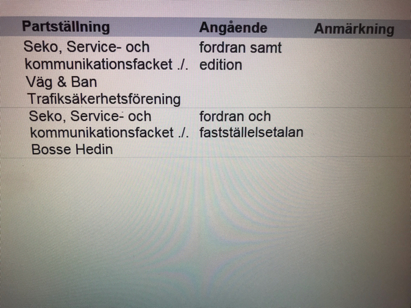 "Den lokala klubbens kassa är en del av SEKO:s förvaltning. Man ska förvalta pengarna med ett begränsat risktagande", säger Charlotte Nothnagel som är SEKO:s advokat.
Hon fortsätter:
Om man ska sammanfatta hur klubbens överordnade organ fungerar: Klubbarna är inte autonoma utan styrs av SEKO centralt.
