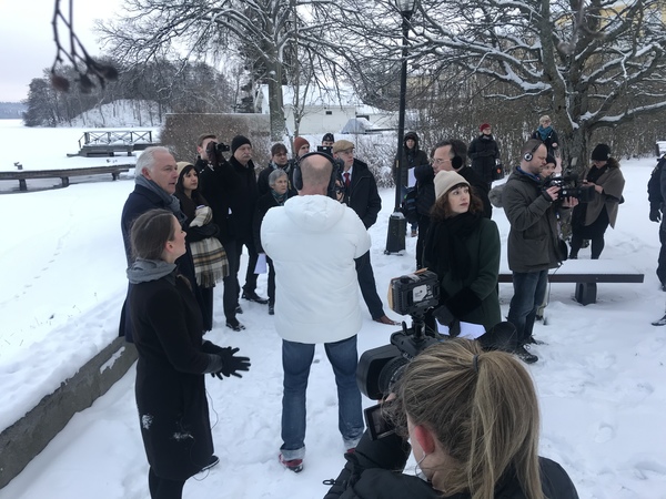 Nu är vi i Bo Setterlinds park. Sista anhalten på synen.