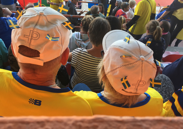 Svensk stöttning även på plats! Foto: Jane Björck som är på plats.