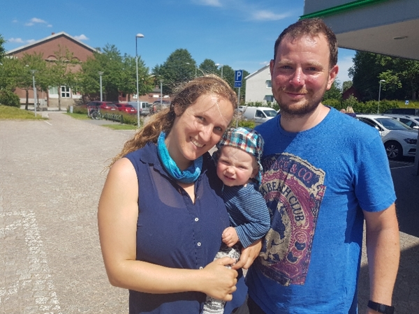 Sprang på en tysk familj som bor på en camping i kommunen. Marion, Maximilian och Daniel Rudi. De ska stanna ett par nätter i Hylte, sedan åka vidare till Göteborg. Det är första gången de besöker Hylte, och Sverige för den delen.