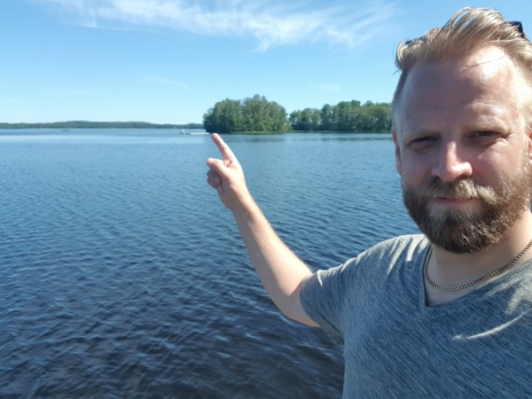 Här i Bolmen finns sedan ett par år tillbaka en forskningsstation. Jag hat snackat med föreståndaren Juha Rankinen. Mer om detta senare!