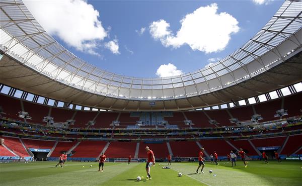 Portugal-Ghana spelas på Estadio Nacional i Brasilia där det är 26 grader varmt och 50% luftfuktighet.