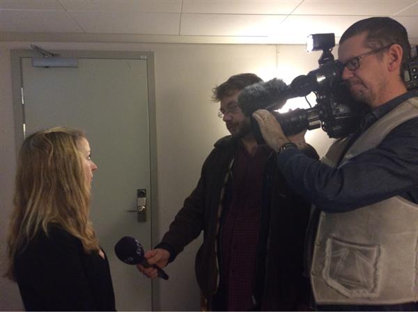 Sydnytts team Hans Larsson och Dan Andersson intervjuar åklagaren.